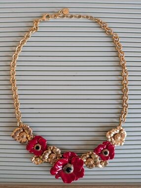 Vintage Floral Statement Necklace